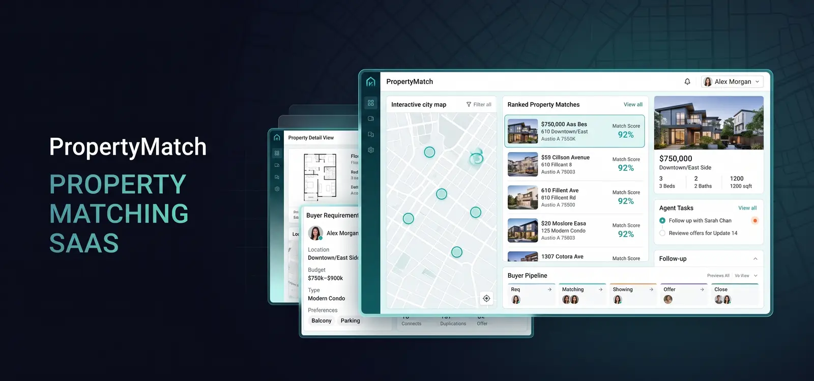PropertyMatch — Real Estate SaaS MVP