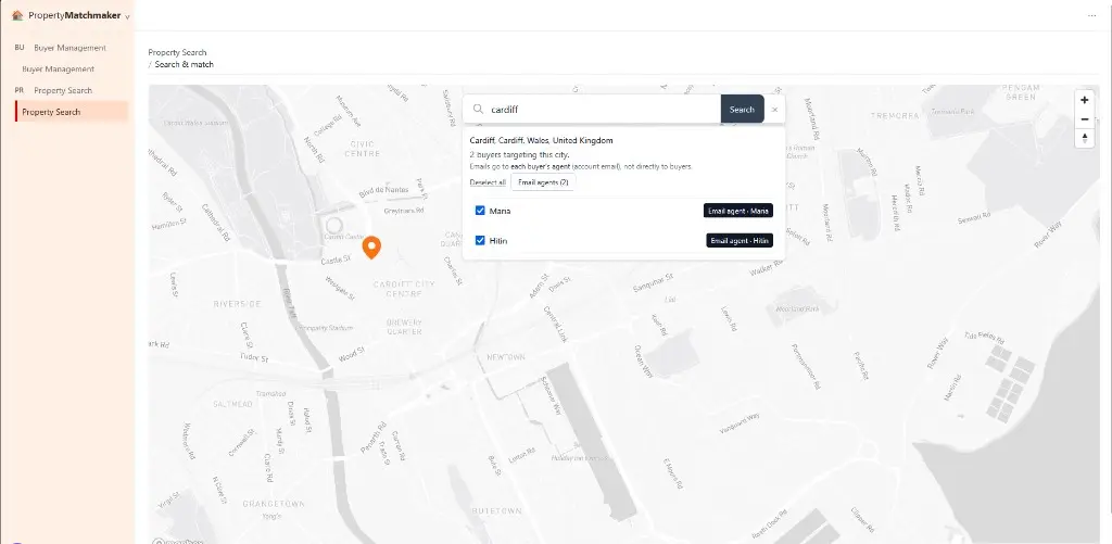 Buyer and property matching